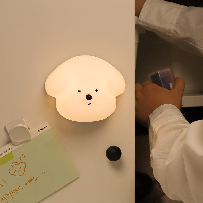 Dog Face Silicone Wall Night Light